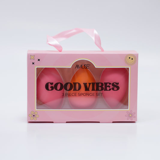Good Vibes 3-Piece Sponge Set